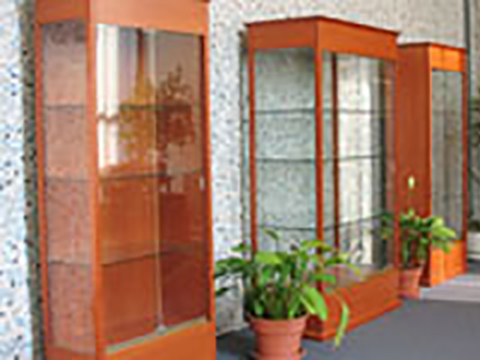 Exhibit Case - Cherry Trio Exhibit Case - Cherry Trio