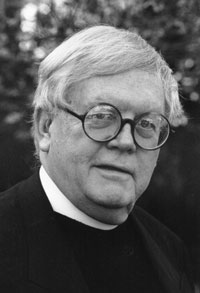 Rev. Ralph Peterson Rev. Ralph Peterson wears black clerical garb with a white collar